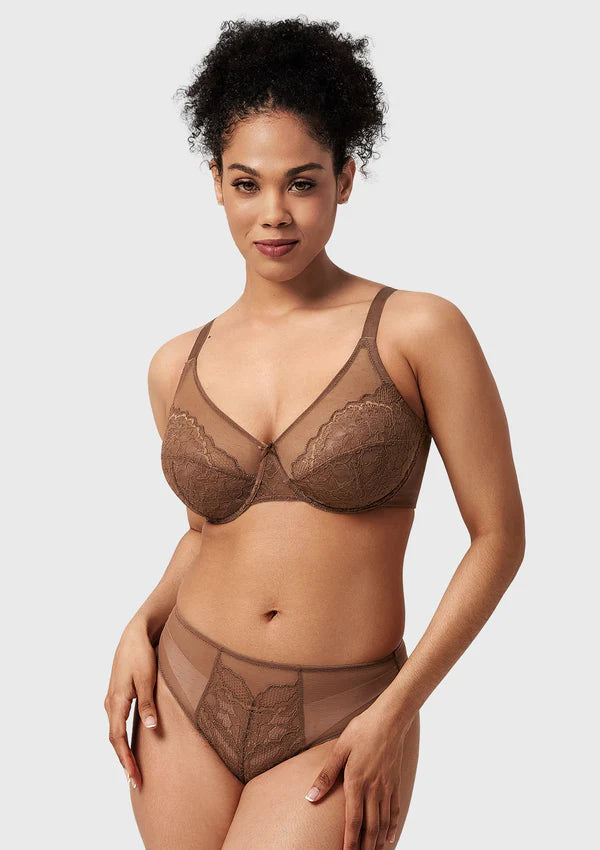 Enchant Minimizer Lace Bra- Full Coverage