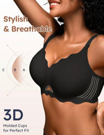 Jasmine Wireless V-Scalloped Bra