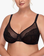 Chloe Unlined Non-padded Lace Underwire Bra l C-H Cup