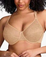 Chloe Unlined Non-padded Lace Underwire Bra l C-H Cup