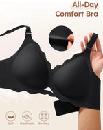 Jasmine Wireless V-Scalloped Bra