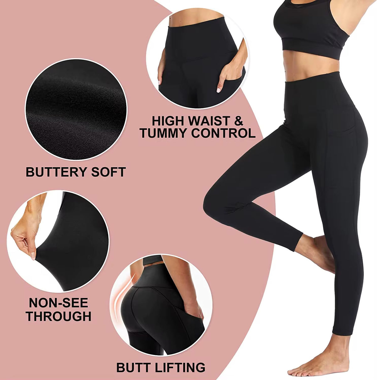 Butt Lifting & Tummy Control Leggings- “Viral BBL Leggings”🍑